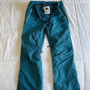 Teal Burton DryRide Ski Snowboard Pants
